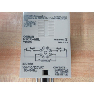 Omron H3CR-H8L Timer 100110120VAC 0.61.2612s