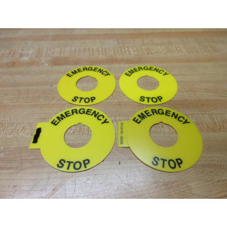 Allen Bradley 800E-15YE112 Legend Plate 60MM Ser A (Pack of 4) - New No Box