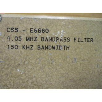 CSS-E8680 Bandpass Filter CSSE8680 - Used