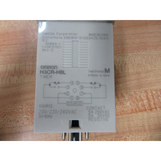 Omron H3CR-H8L Timer H3CRH8L 200220240VAC 0.05min-12min