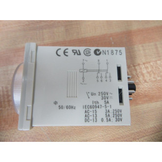 Omron H3CR-A8 Timer 100-240VAC 5060Hz 0.05s-300h - New No Box