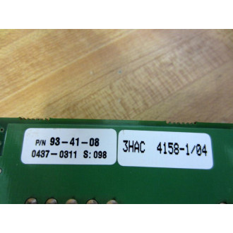 ABB 93-41-08 DSQC504 Connection Bd 3HAC4158-1 - Used