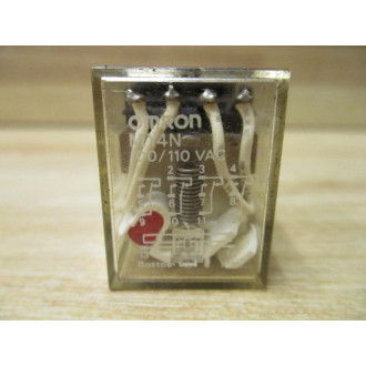 Omron MY4-100110V AC Relay MY4-100110VAC - Used