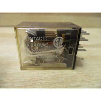 Omron MY4-100110V AC Relay MY4-100110VAC - Used