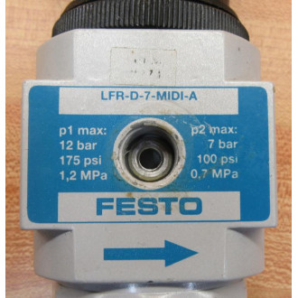 Festo LFR-D-7-MIDI-A Regulator LFRD7MIDIA - Used
