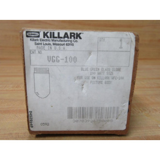 Killark VGG-100 Glass Globe VGG100 BlueGreen