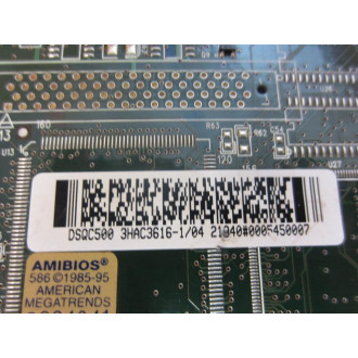 ABB 3HAC3616-1 DSQC500 CPU Card 3HAC3616-104 wAdapter Bar - Used