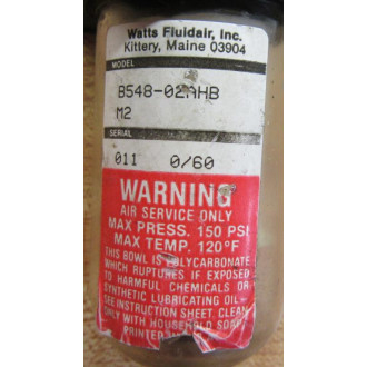 Watts Fluid Air B548-02AHB Regulator B54802AHB - Used