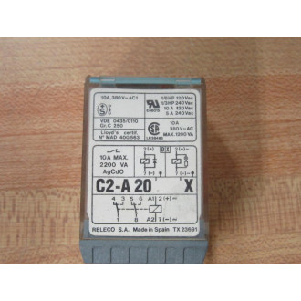 Releco C2-A20X120V AC Turck Relay C2A20X 10A 380V-AC 380V-AC1 - Used