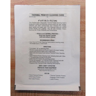Quality Cleaning Products 218007 Thermal Print Head Cleaner (Pack of 25)