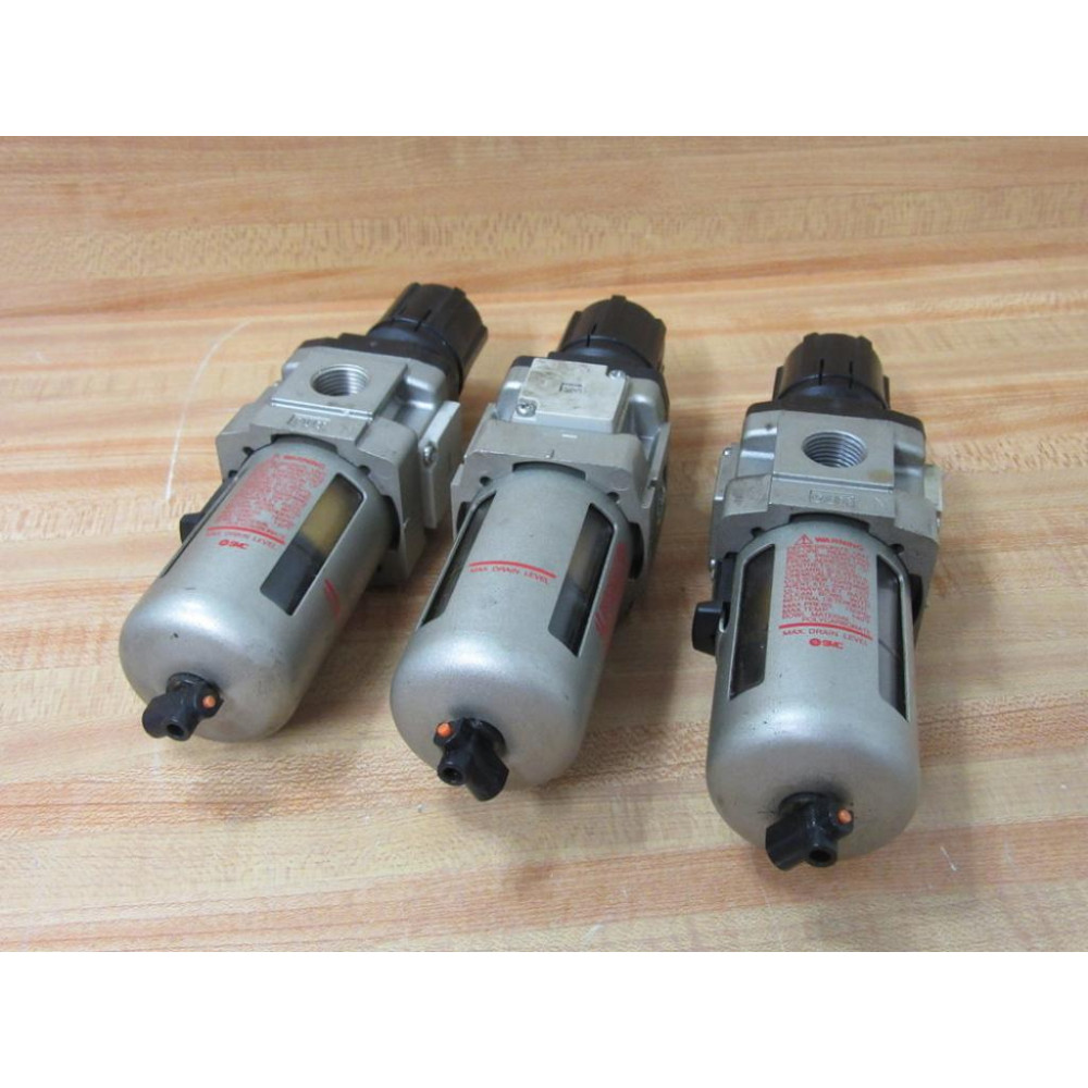 SMC AW30-N03-Z Filter Regulator 38 AW30N03Z (Pack of 3) - Used