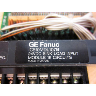 GEFanuc IC610MDL107B 24Vdc Sink InPut Module (Pack of 4) - Used