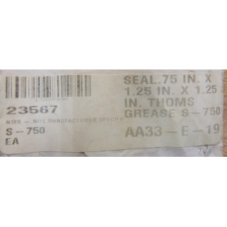 Thomas Industries S-750 Oil Seal S750 (Pack of 3) - New No Box