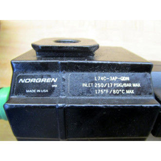 Norgren L74C-3AP-QDN Lubricator L74C3APQDN (Pack of 2) - Used