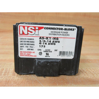 NSI AS-K1-H6 Distribution Block ASK1H6 (Pack of 3) - Used