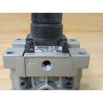 SMC NARM2500-A-N02 Manifold Regulator NARM2500AN02 (Pack of 2) - New No Box