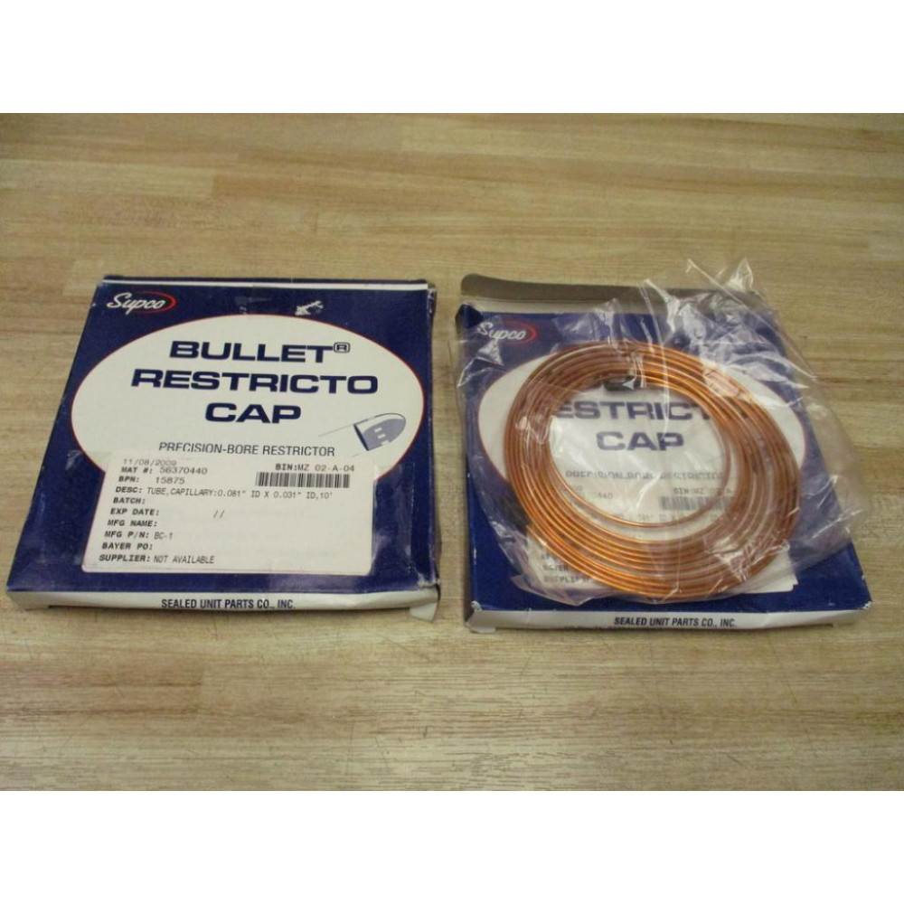 Supco BC-1 Bullet Restricto Capillary Tubing BC1 (Pack of 2)