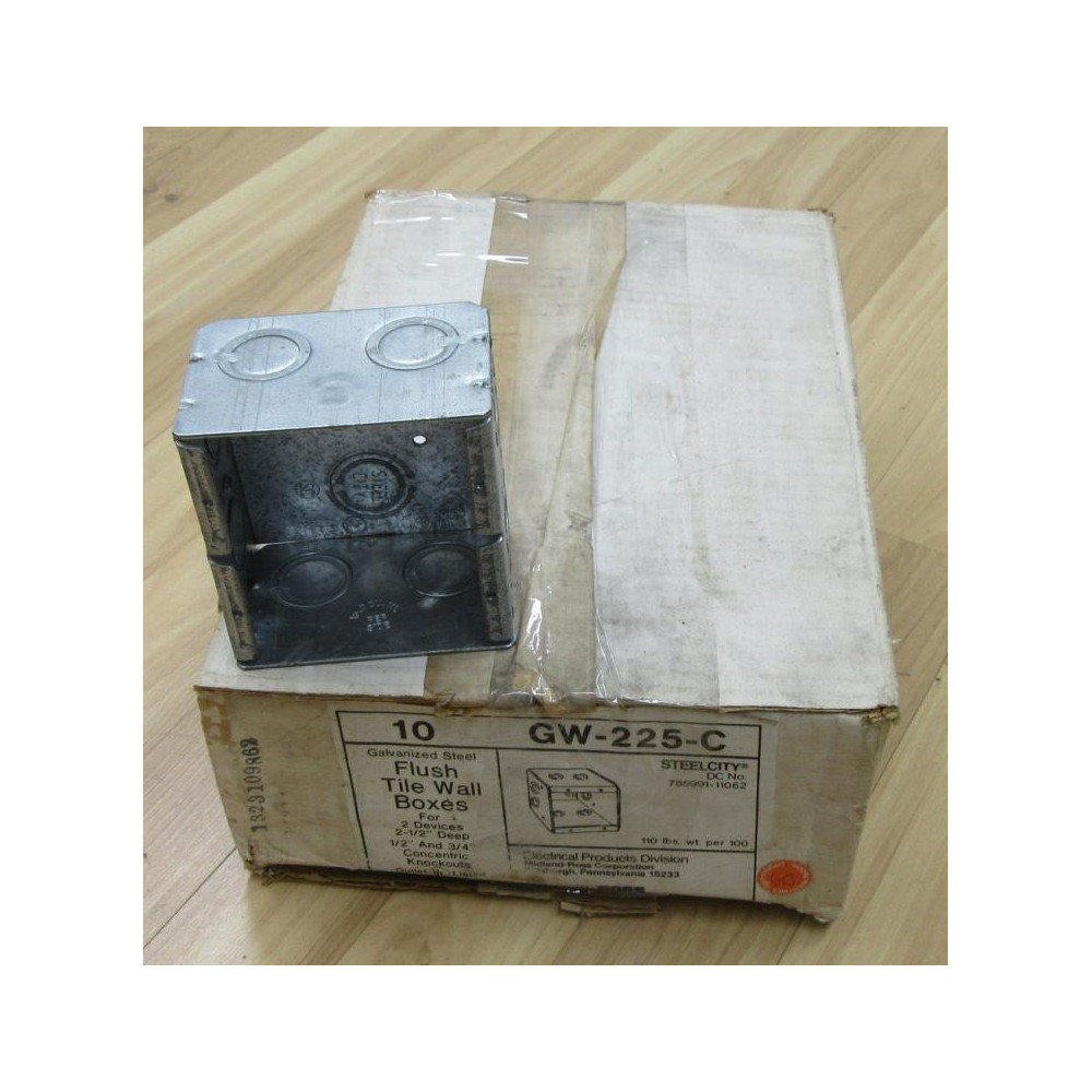 Mid-Land RossSteel City GW-225-C Outlet Box GW225C (Pack of 10)