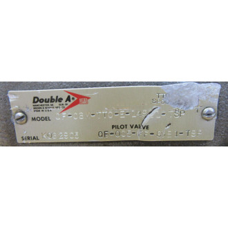 Double A QF-005-FF-65B1-TSP Valve QF005FF65B1TSP Base - Used