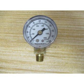 Ashcroft 15W1005 H 01L XZC 200-AGQ Pressure Gauge (Pack of 2)