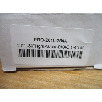 PIC Gauges PRO-201L-254A Pressure Gauge PRO201L254A