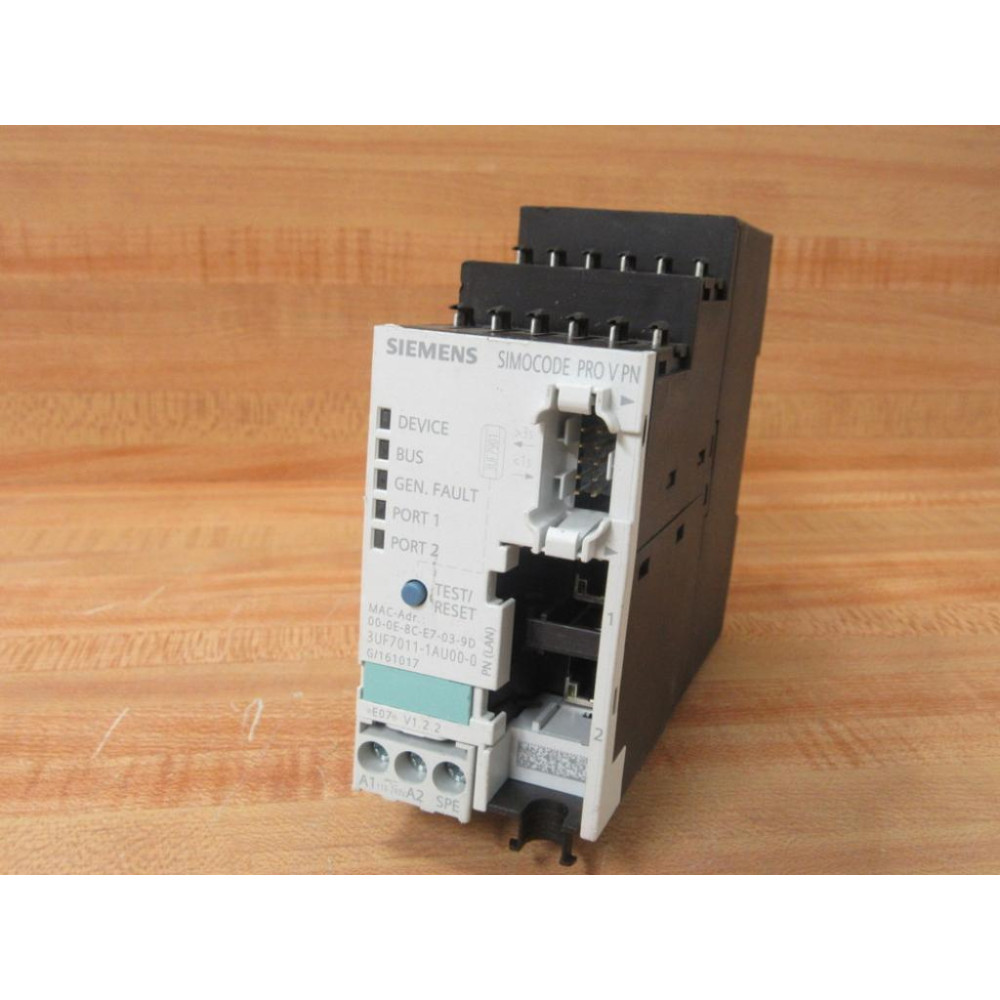Siemens 3UF7011-1AU00-0 Motor Control 3UF70111AU000 WO Screw Terminals - Used