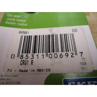 SKFChicago Rawhide 8691 Oil Seal CR8691 (Pack of 3)