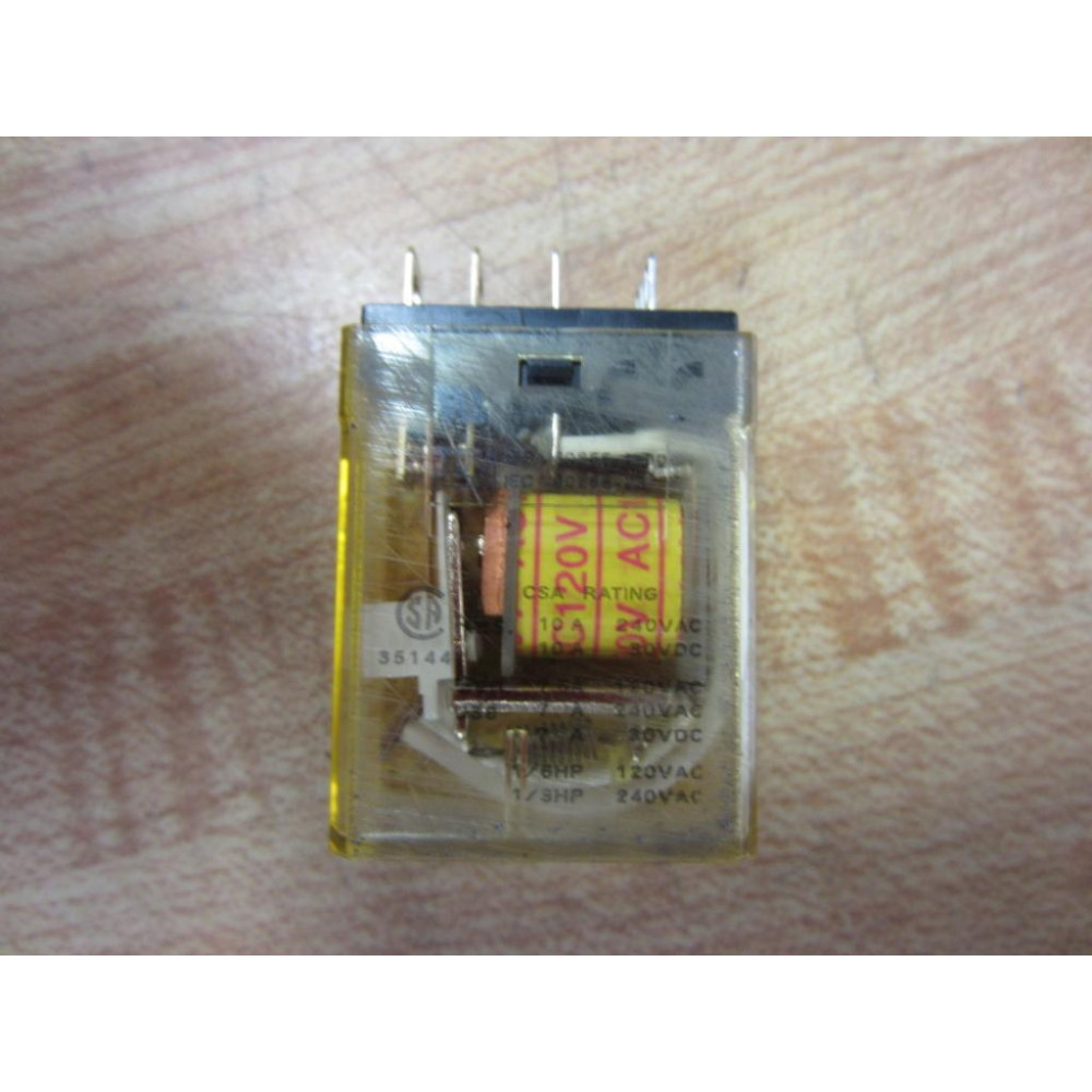 IDEC RH1B-U AC120V Relay RHIBUAC120V (Pack of 3) - Used