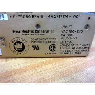Acme HP-75064 Power Supply 44A717174-001 - Used
