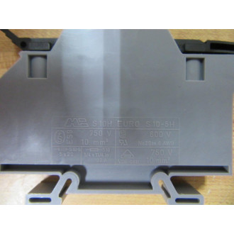 Morsettitalia S10-5 Fusable Terminal Block Euro. S105 (Pack of 10)