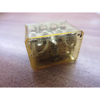 IDEC RH4B-U-AC120V Relay RH4B-U-120V AC Tested (Pack of 3) - Used