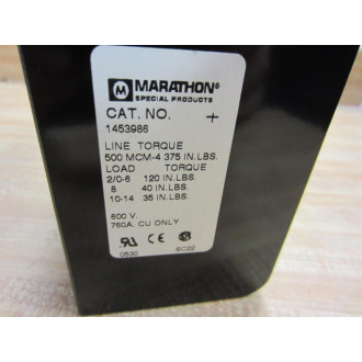 Marathon 1453986 Fuse Block - New No Box