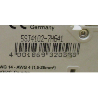 Siemens 5SJ4102-7HG41 2A Mini.Circuit Breaker 5SJ41027HG41 - New No Box