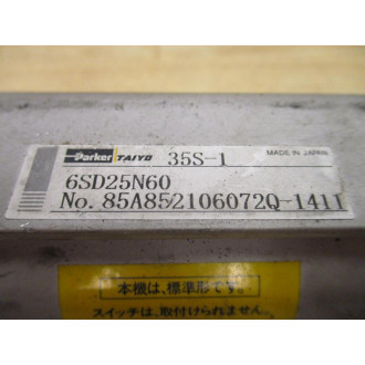 ParkerTaiyo 6SD25N60 Cylinder 35S-1 - New No Box
