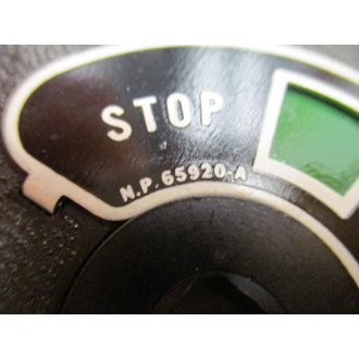 General Electric 293 AD-011-K Switch Escutcheon N.P.65920-A - New No Box