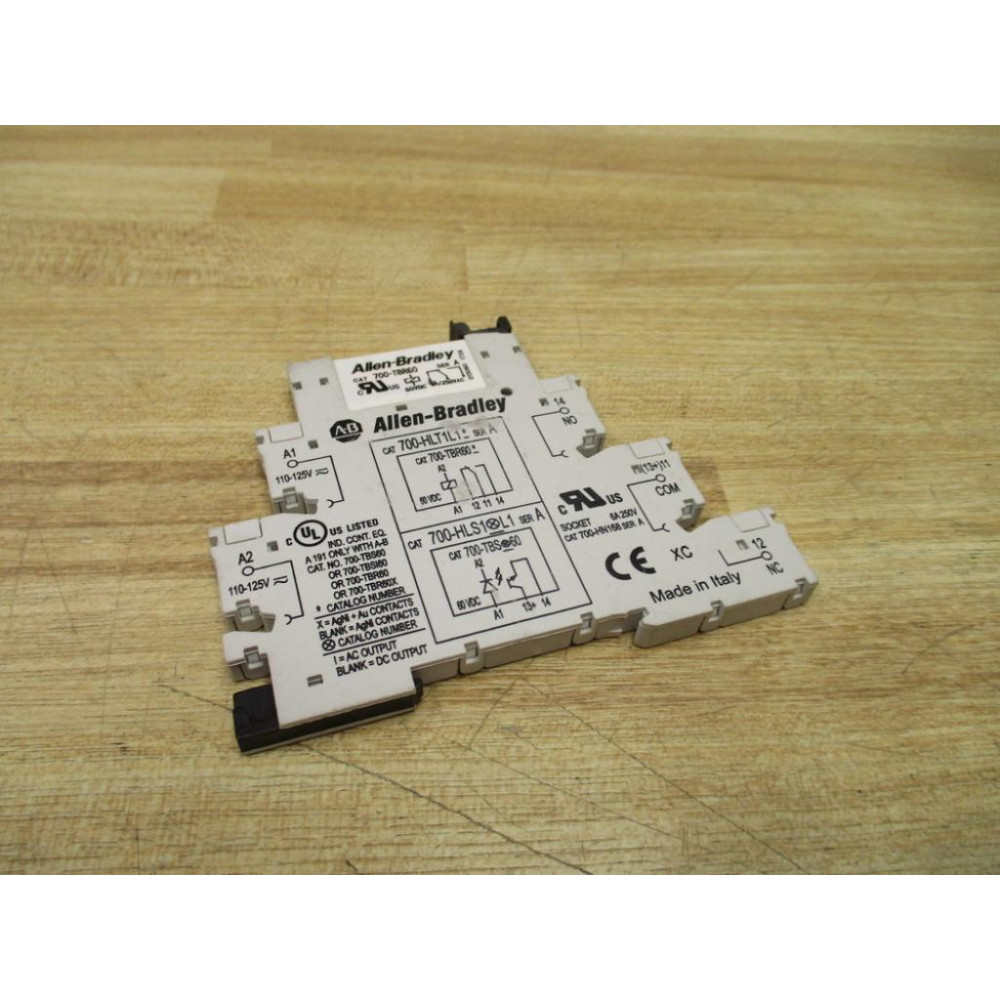 Allen Bradley 700-HLT1L1 Terminal Block Relay 700HLT1L1 W Relay - New No Box
