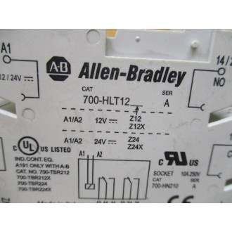 Allen Bradley 700-HLT12 Terminal Block 700HLT12 WO Latch (Pack of 2) - Used
