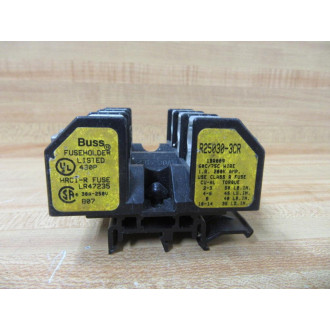 Bussmann R25030-3CR Fuse Holder R250303CR WDin Rail Mount (Pack of 3) - Used