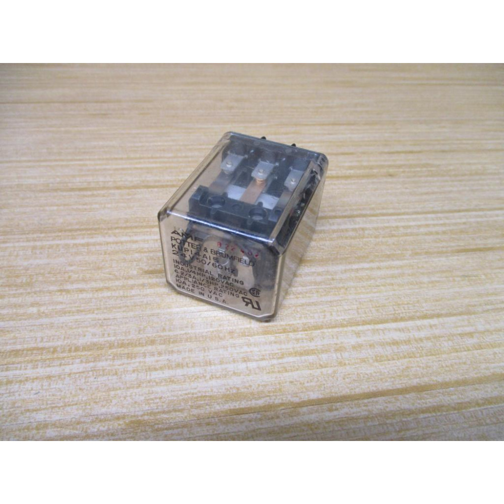 Potter & Brumfield KUP-14A15-24V AC AMF Relay KUP-14A15-24 10A 14HP - Used