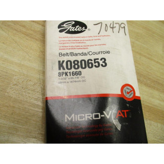 Gates K080653 Micro-V AT Serpentine Drive Belt