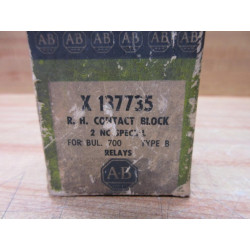 Allen Bradley X-137735 R.H. Contact Block X137735