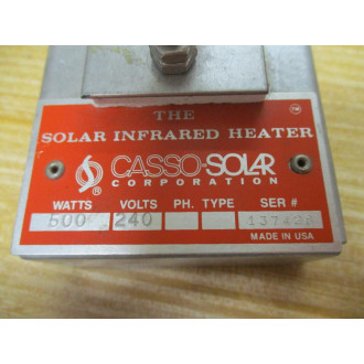 Casso-Solar 500W 240V Solar Infrared Heater - Used