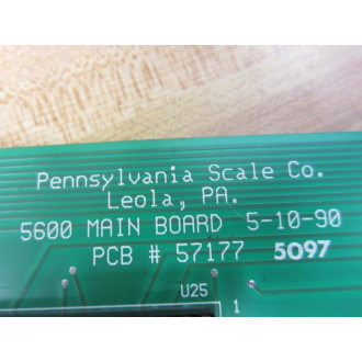Pennsylvania Scale Co 57177 5600 Main Board - Used