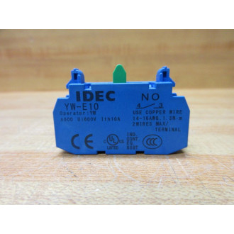 IDEC YW-E10 Contact Block YWE10 Blue - New No Box
