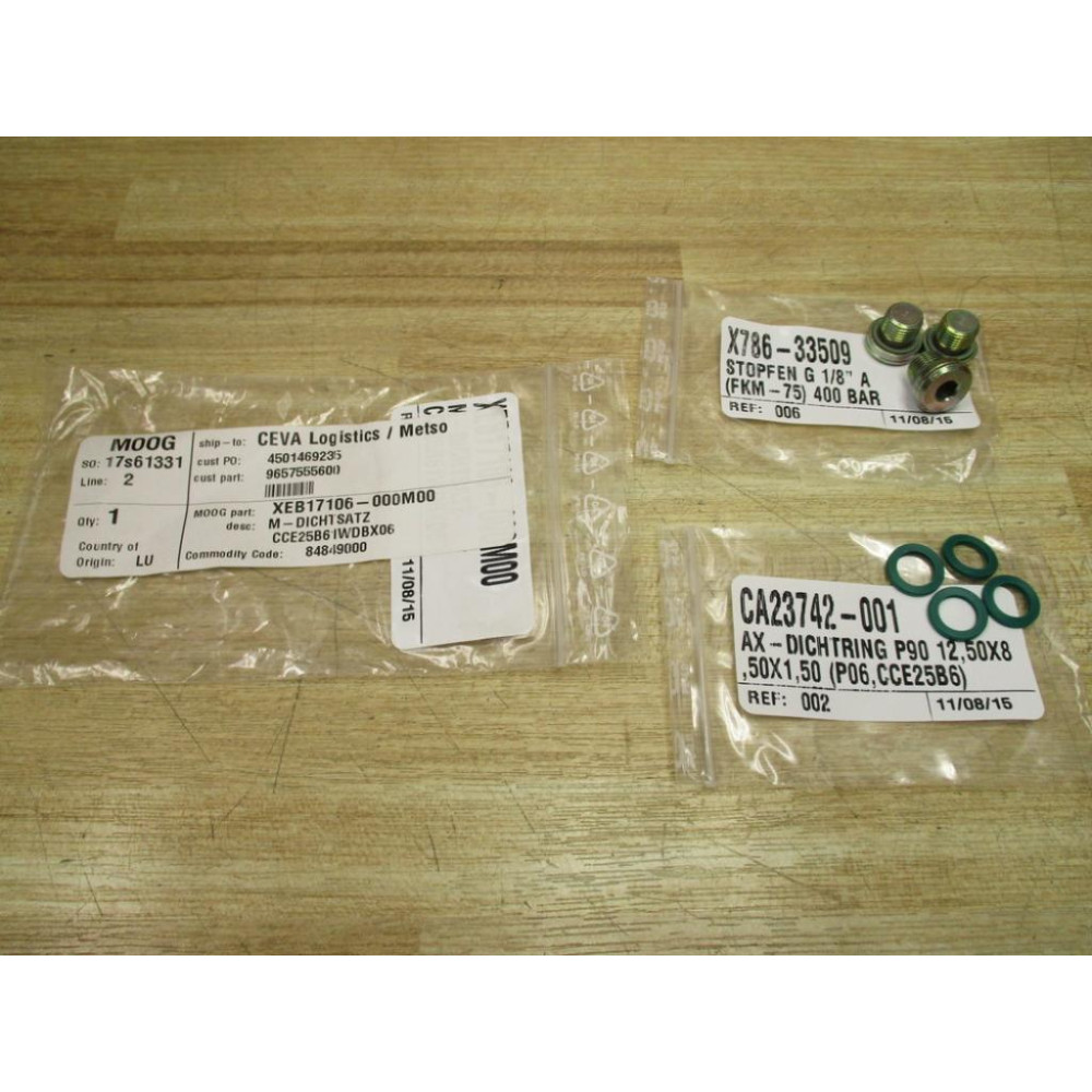 Moog XEB17106-000M00 Oilgear Cartridge Covers XEB17106000M00