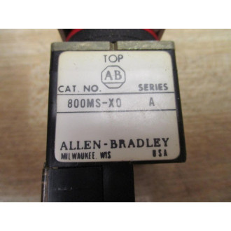 Allen Bradley 800MS-X0 Push Button Operator WContacts (Pack of 3) - New No Box