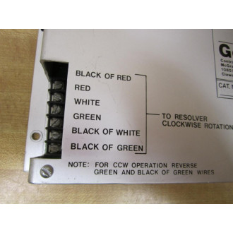 Gemco 1993-BCD-360-12-L-OC-X Resolver IO Module - Used