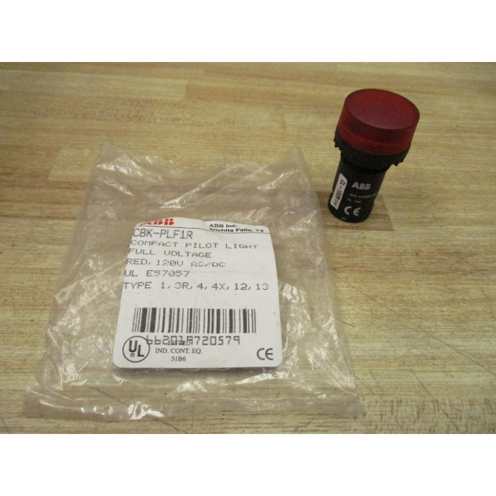 ABB CBK-PLF1R Compact Pilot Light CL-100R ABB CBK-PLF1R Compact Pilot Light CL-100R