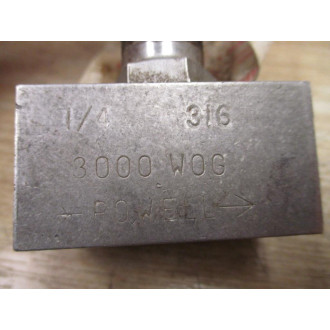 Powell Valve FIG.1976 Needle Globe Valve FIG1976 - Used