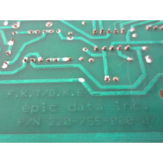 Epic Data 220-290-02-14 PS Base Board 220-755-000-07 - Used
